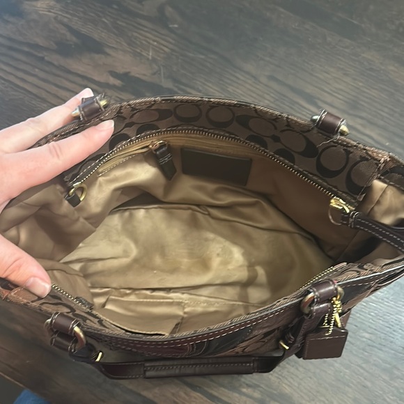 Coach Signature Mosaic Patchwork Gallery Tote - Picture 12 of 16